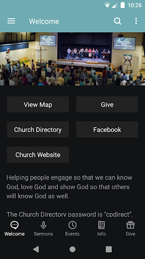 Android application Winchester CP Church screenshort