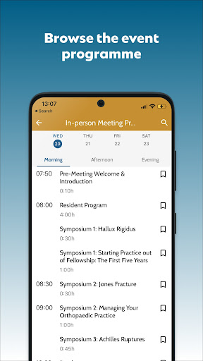 AOFAS Society App Screen 3