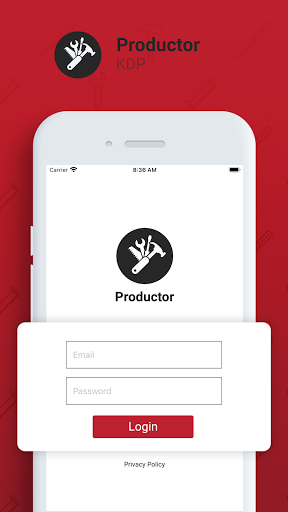 Android application Productor KDP screenshort