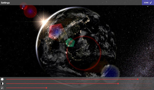 Earth & Moon in HD Gyro 3D Parallax Live Wallpaper screenshots 11