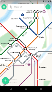 Boston T Map & Routing Screenshot