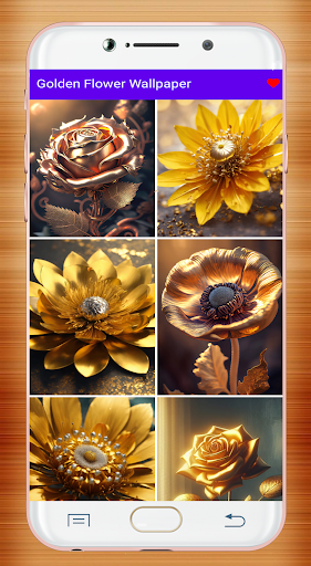 Golden Flower Wallpaper Screen 3