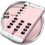 Cover Image of Herunterladen Dialer-Band-Rosa-Pastell-Thema  APK