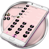 Dialer Ribbon Pink Pastel Theme