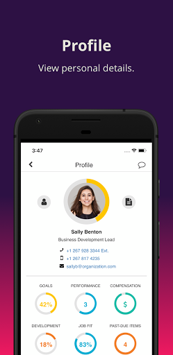 Screenshot of SumTotal Mobile