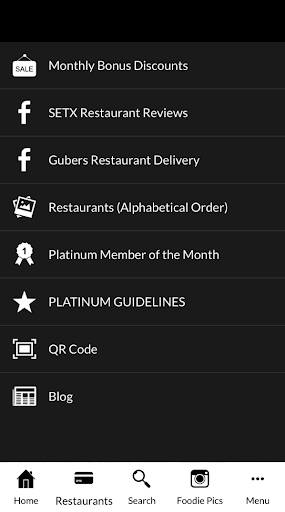 Eatz 365 Platinum Dining Club Screen 2