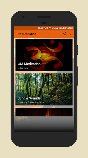 Android application OM Meditation screenshort