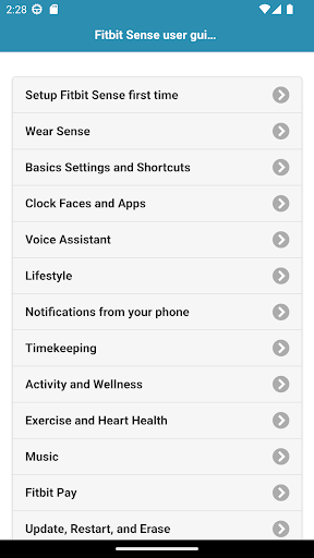 User guide for Fitbit Sense Screen 3