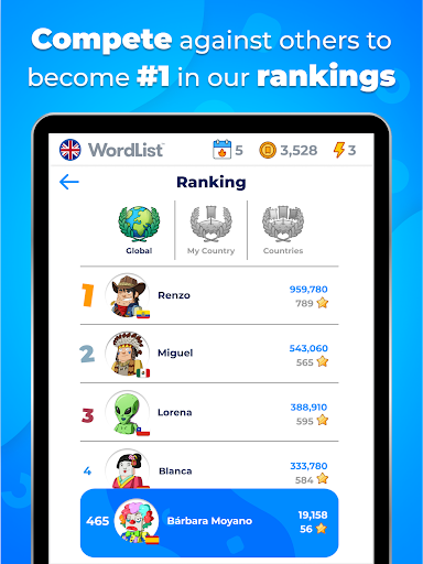 Screenshot of WordList Visual Learning
