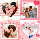 Love collage maker icon