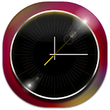 3D Black Clock icon