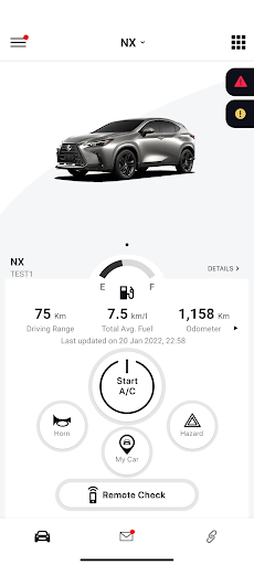 Android application LEXUS CONNECT Middle East screenshort