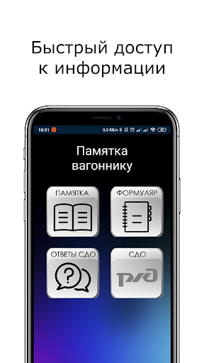 Android application Вагонник screenshort
