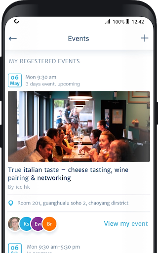 Android application AmCham Abu Dhabi screenshort