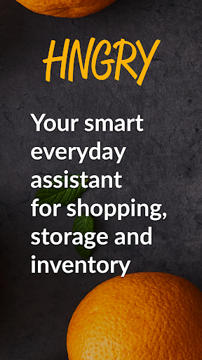 Android application HNGRY Shopping list & Storage screenshort