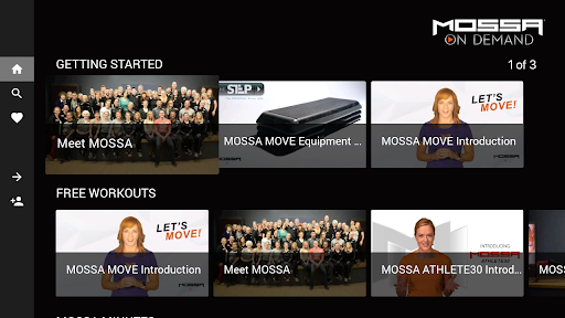 MOSSA On Demand for Android TV Screen 2