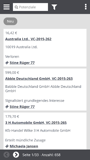 CRM2GO Screen 3