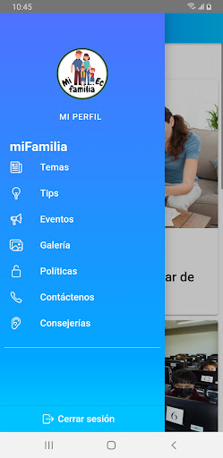 Android application Mi Familia EC screenshort