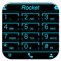 Theme x Drupe and RocketDial Neon Blue