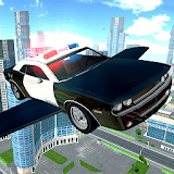 Flying Police Car Driving icon