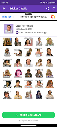 Android application Stickers de Argentina screenshort