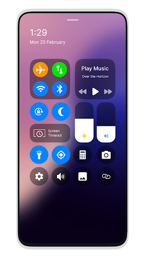 iOS Style Control Center Screen 2