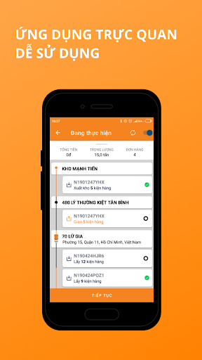 Tài xế xe tải GHN Screen 3