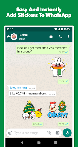 Christmas Bunny Stickers Screen 3