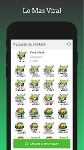 Captura 6 Stickers - Flork Shrek - Pack android