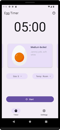 Egg Timer Screen 3