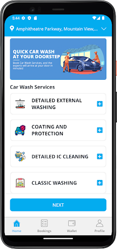 ProCarWash Screen 2