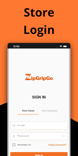 Android application ZipGripGo Store App screenshort