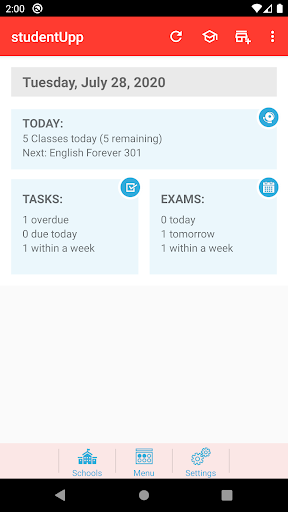 studentUpp Screen 2