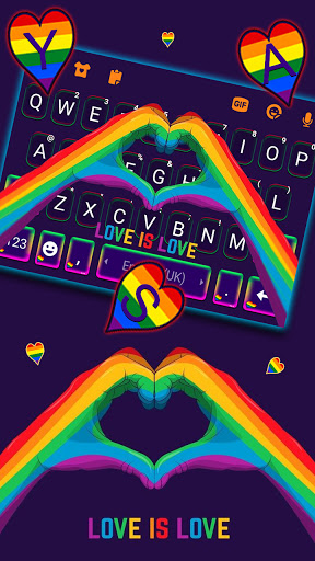 Love Is Love Keyboard Backgrou Screen 2