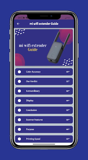 Android application Mi wifi extender Guide screenshort