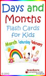 screenshot of Days and Months Flashcards Gam