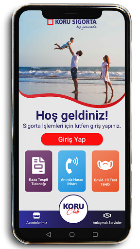 Android application Koru Sigorta screenshort