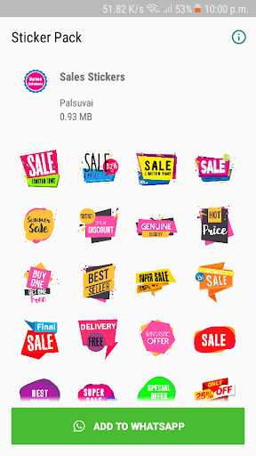 Sales Stickers - WAStickerApps