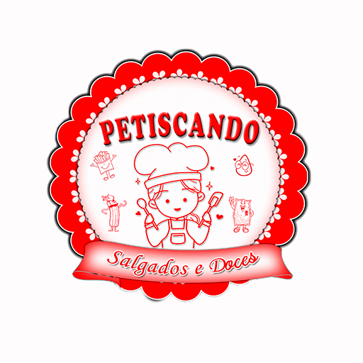 Petiscando Salgados e Doces logo