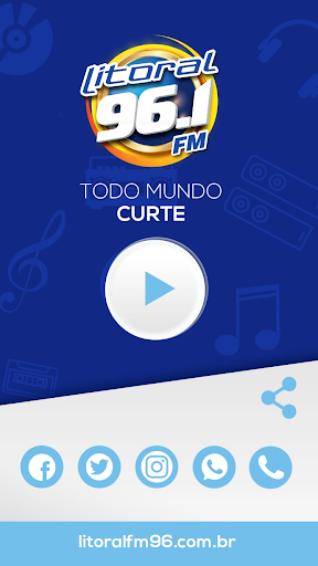Android application Rádio Litoral 96.1 FM screenshort