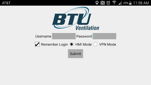 Android application BTU XT screenshort