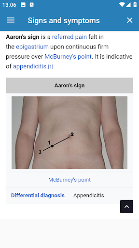 Signs and symptoms Screen 2