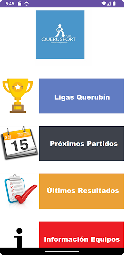Android application QueruSport screenshort
