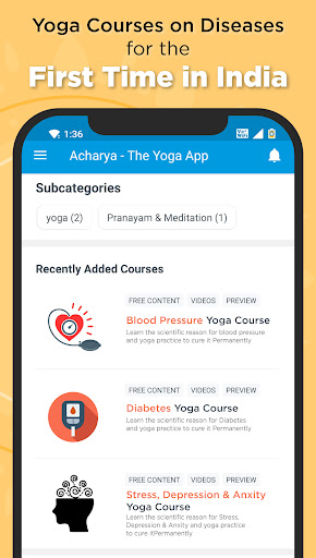 Acharya - The Yoga App Screen 2