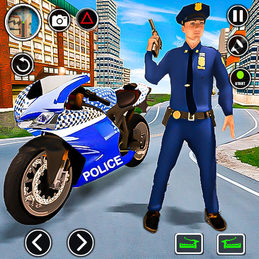 مطاردة دراجة نارية للشرطة