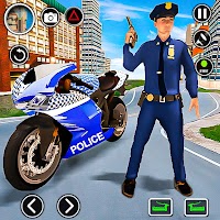 Мотоциклетная погоня полиции США 2020
