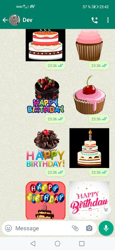 Autocollants Joyeux Anniversaire WAStickerApps