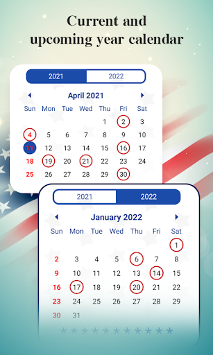 USA Holidays Calendar