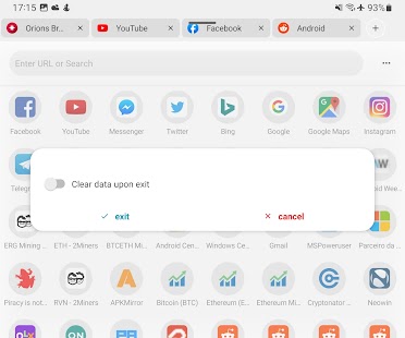 Orions - Privacy Browser Screenshot