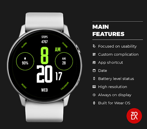 Green Nation Watch Face Screen 2